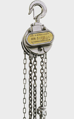 零食加工廠設備維修不銹鋼手拉葫蘆的應用